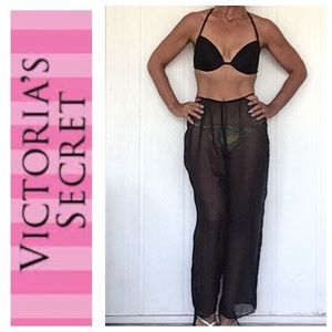 VICTORIAS SECRET VERY SEXY SHEER BLACK PANTS NWT MEDIUM